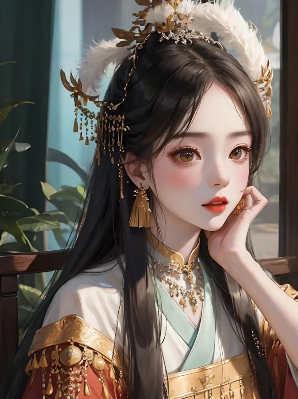 动漫头像# #微信头像# #二次元# #头像# #古风# #ai绘画# #动漫