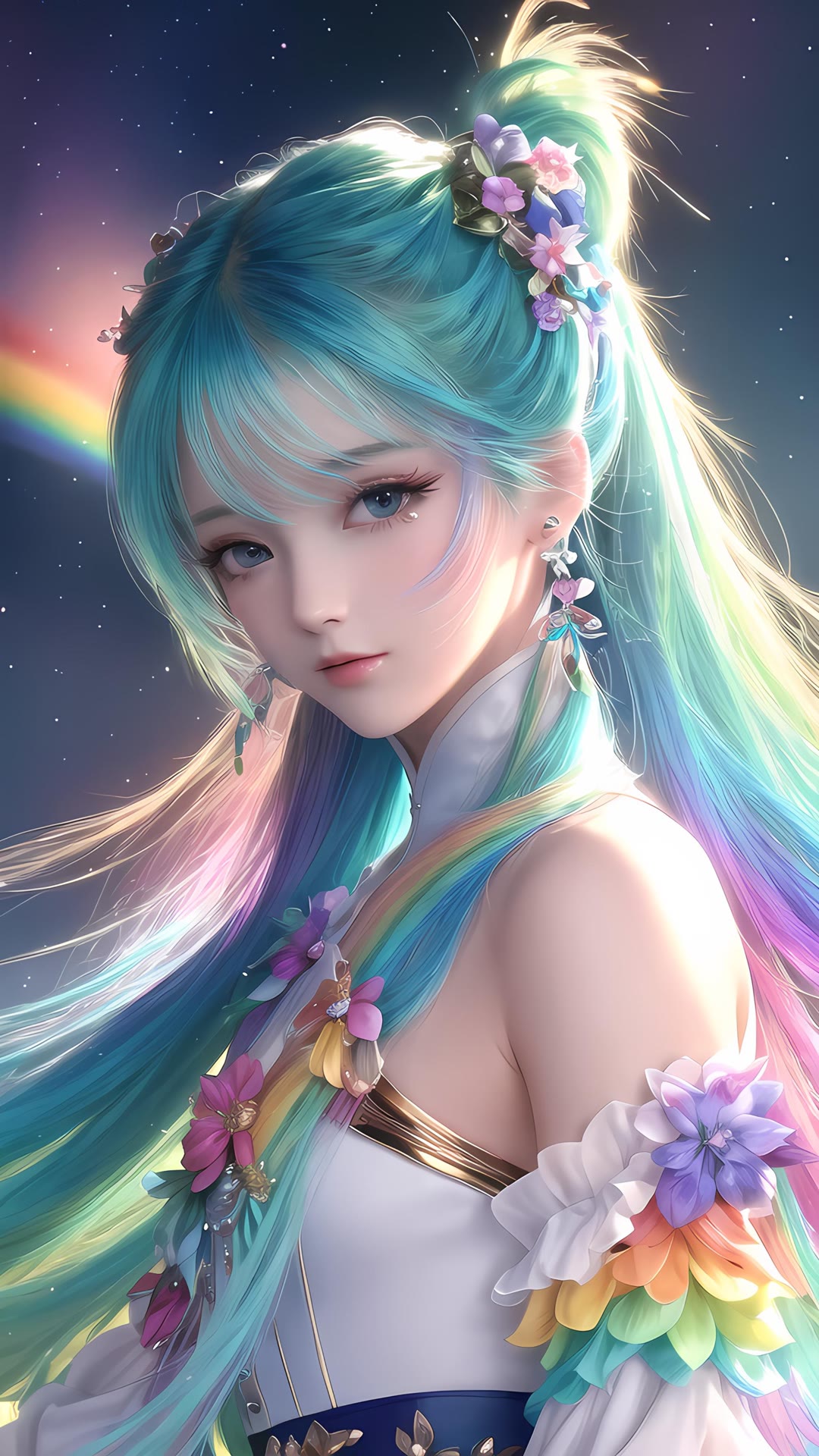 ai生成的二次元美少女