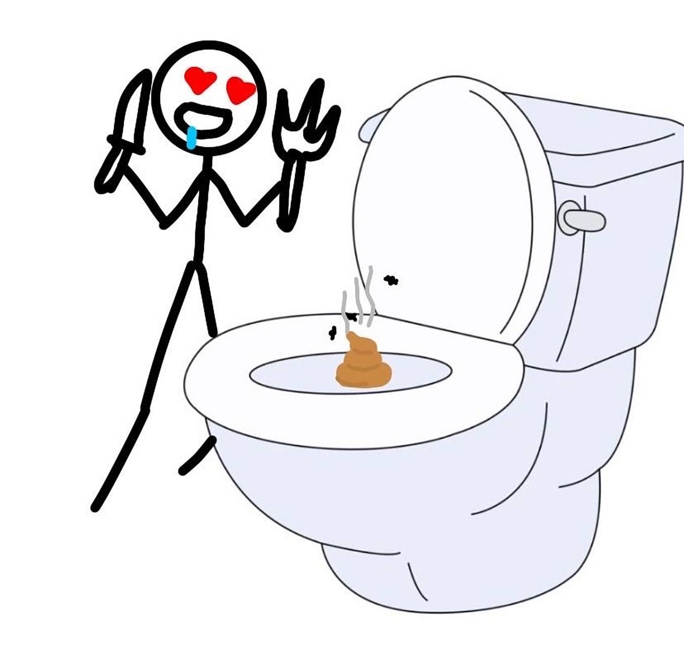 画出你上厕所的姿势,然后评论区疯了.