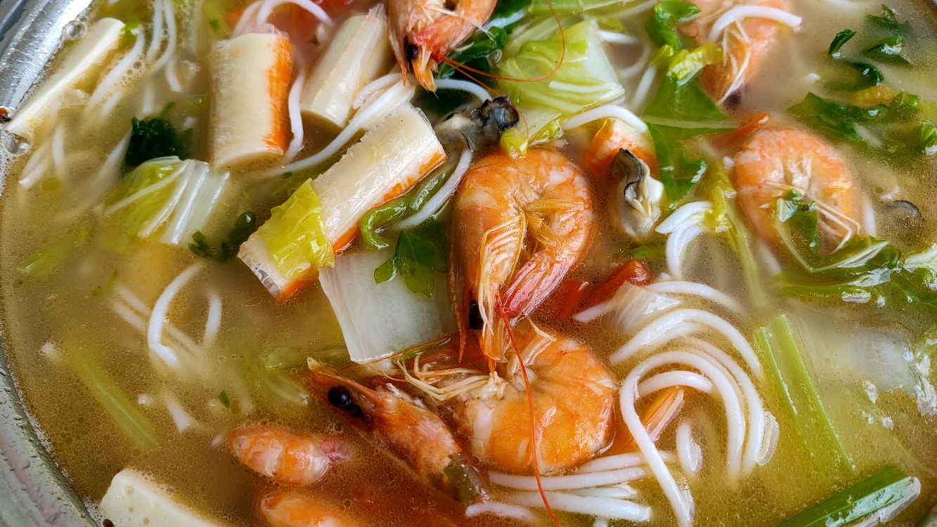 原来福建人最爱吃的海鲜粉是这样做的,太好吃了!大人小孩都爱吃