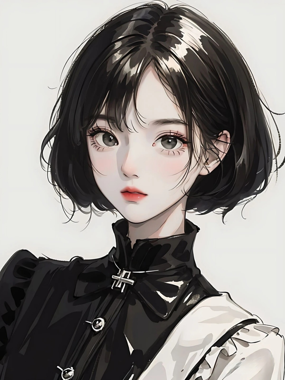 短发女孩真的是又酷又刹,可盐可甜,短发姐妹快看过来,来领新头像啦!