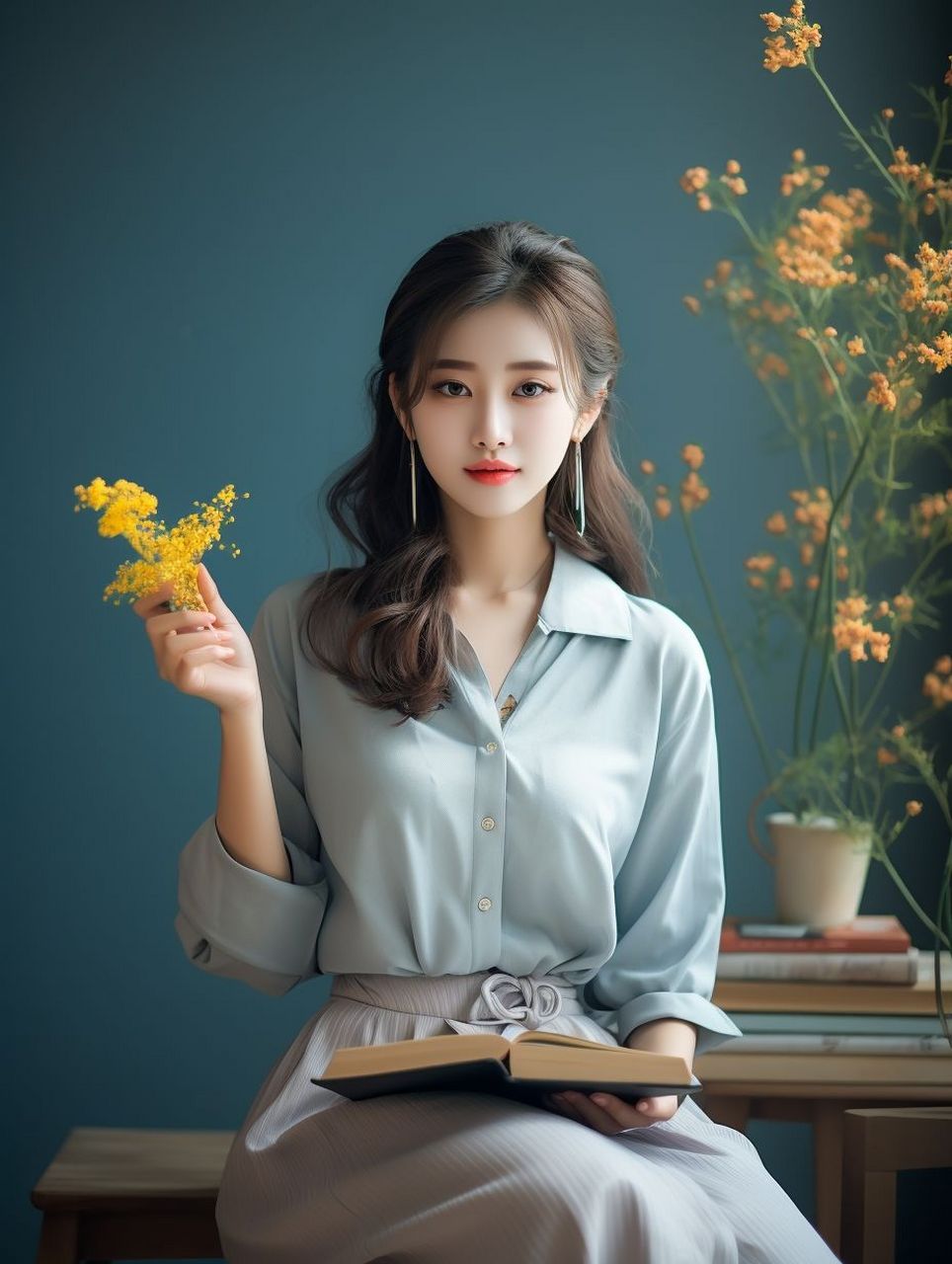 美女头像:清秀淡雅的妆容,优雅自信的姿态,尽显女人的魅力.