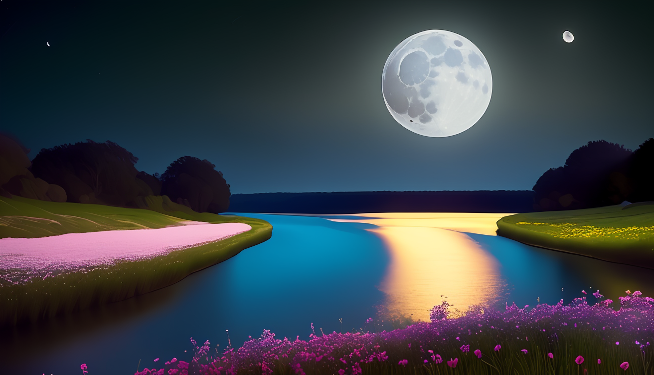 月夜意境美图图片