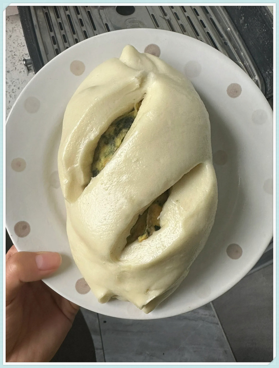 菠菜鸡蛋馒把想吃的都包进馒头里
