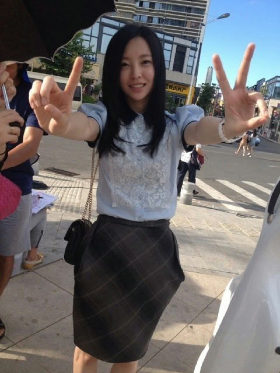 于文文早期照片好奶,满脸的胶原蛋白