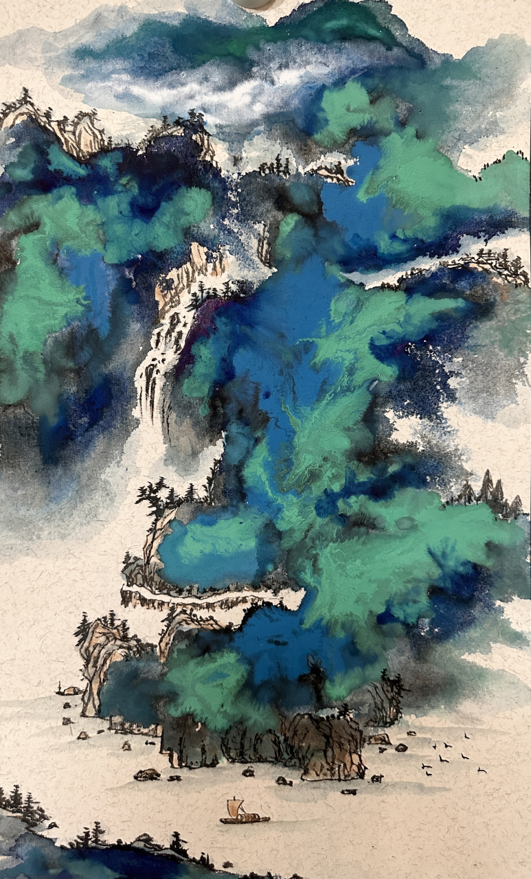 一帆风顺 靠山福气 寓意