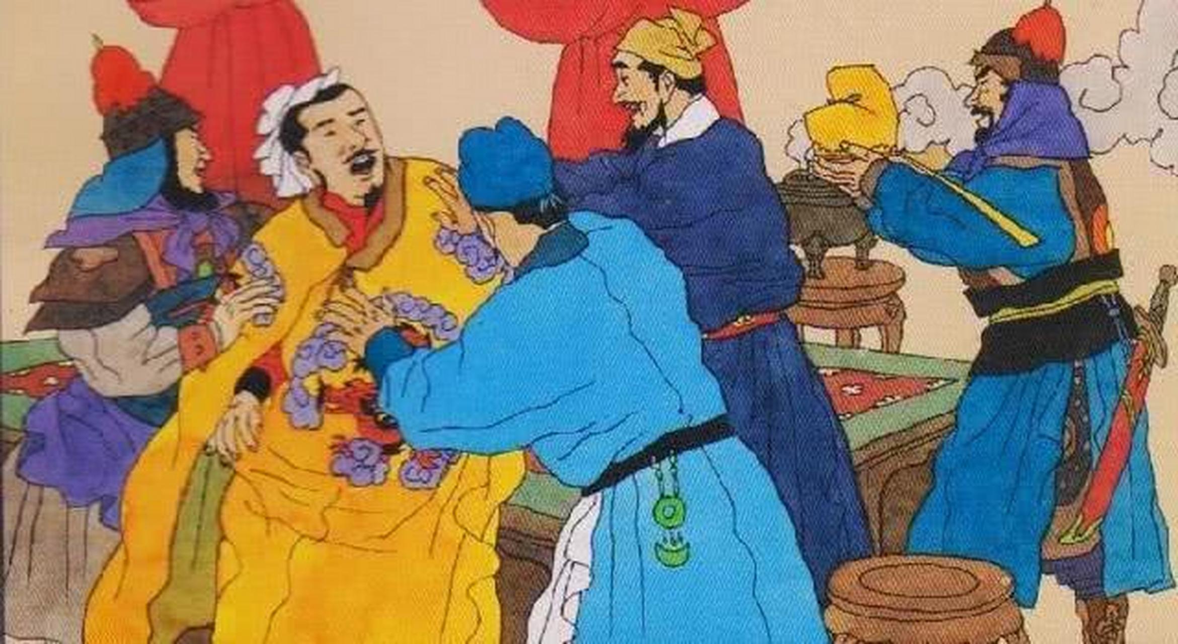黄袍加身:赵匡胤 对比兔死狗烹,鸟尽弓藏 老赵的一招杯酒释兵权,不动
