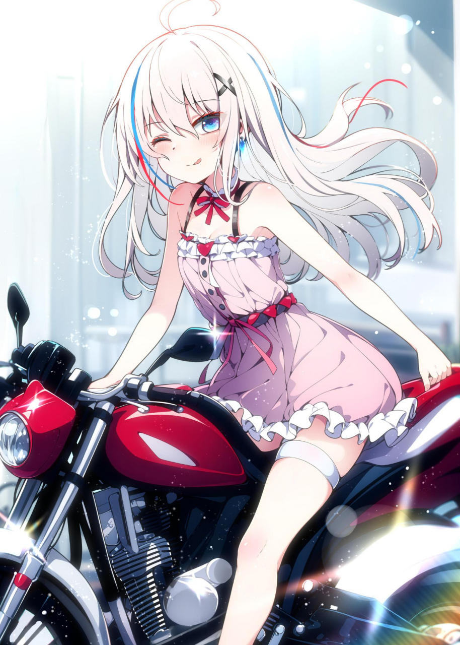 二次元# 帅气又可爱的机车少女73(1719v1717)73