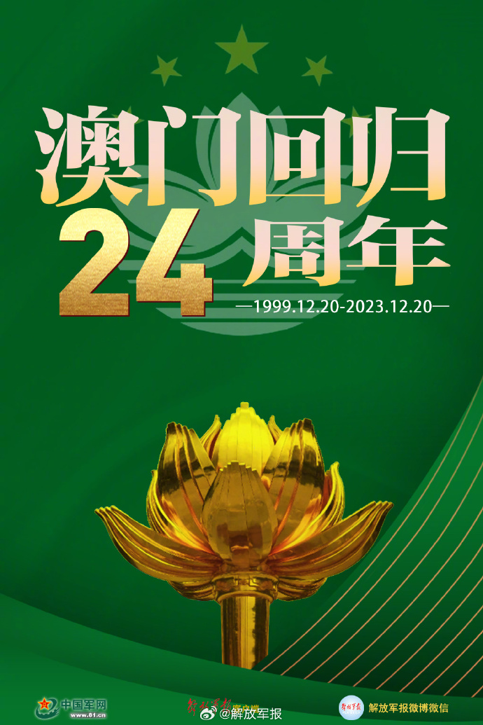 转发,庆祝澳门回归24周年