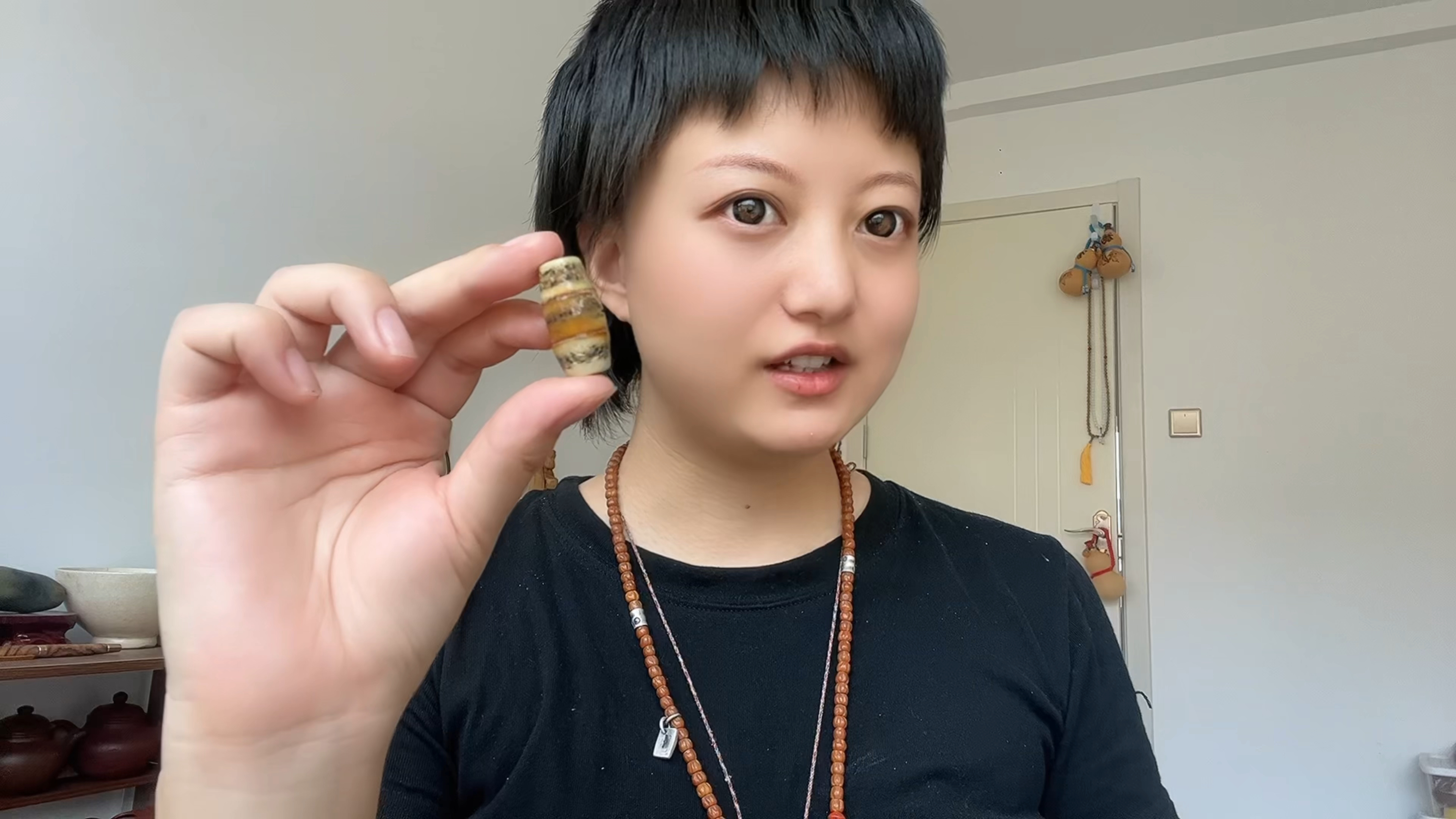 嘎巴拉锁骨珠搭配