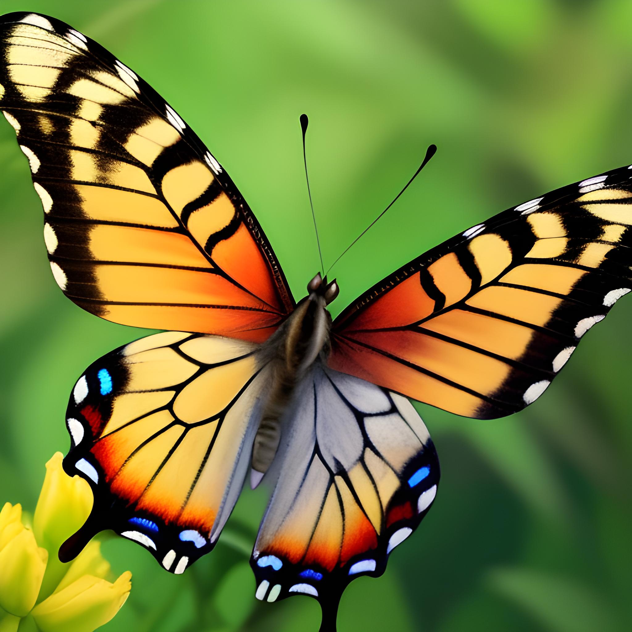 一组漂亮的蝴蝶图