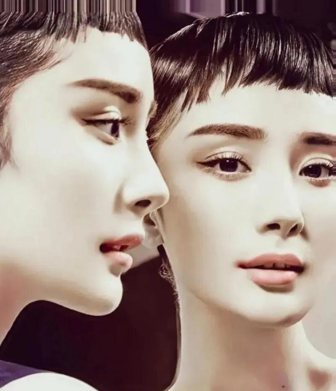 杨幂模仿奥黛丽赫本!乍一看,还真有一点点神似!