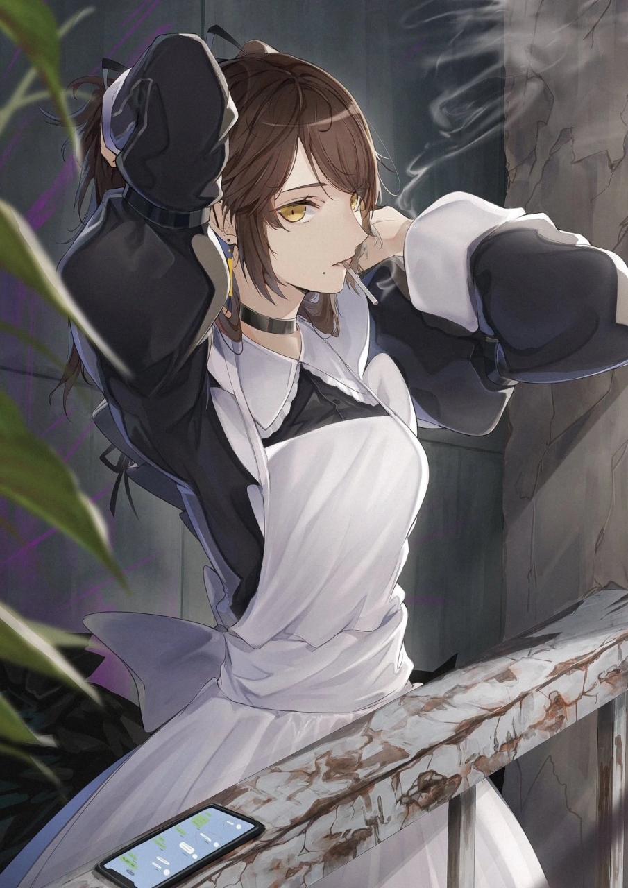 抽烟的女仆和御姐,反差感拉满~#动漫# #动漫壁纸# #九月动态激励计划