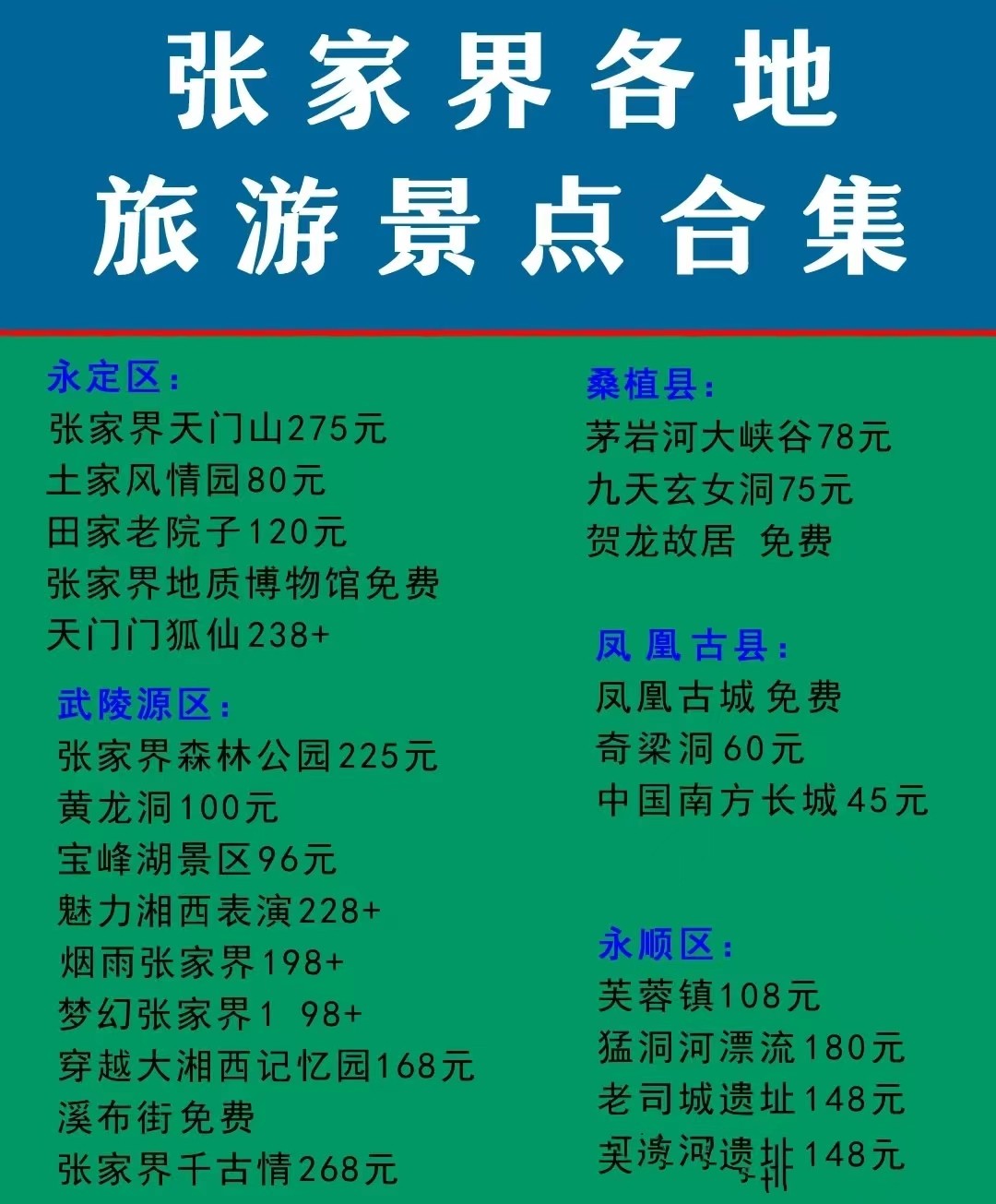 张家界导游来了,张家界旅游完美旅行计划