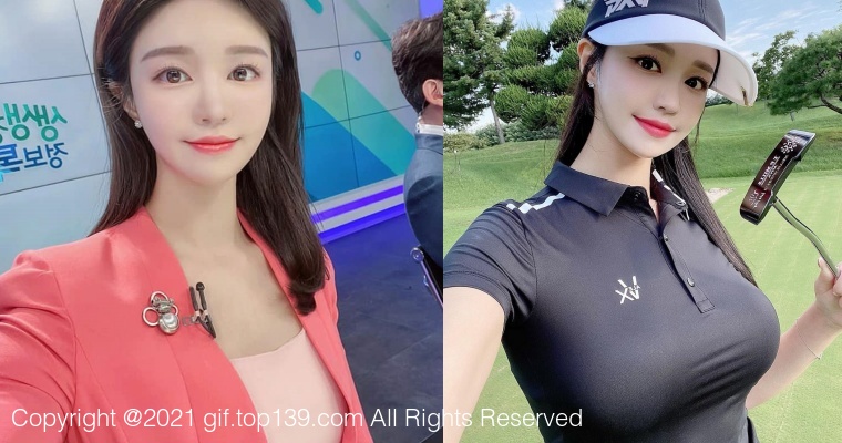 韩国美女主播「尹浩延」爱打高尔夫！气质出众、长相甜美