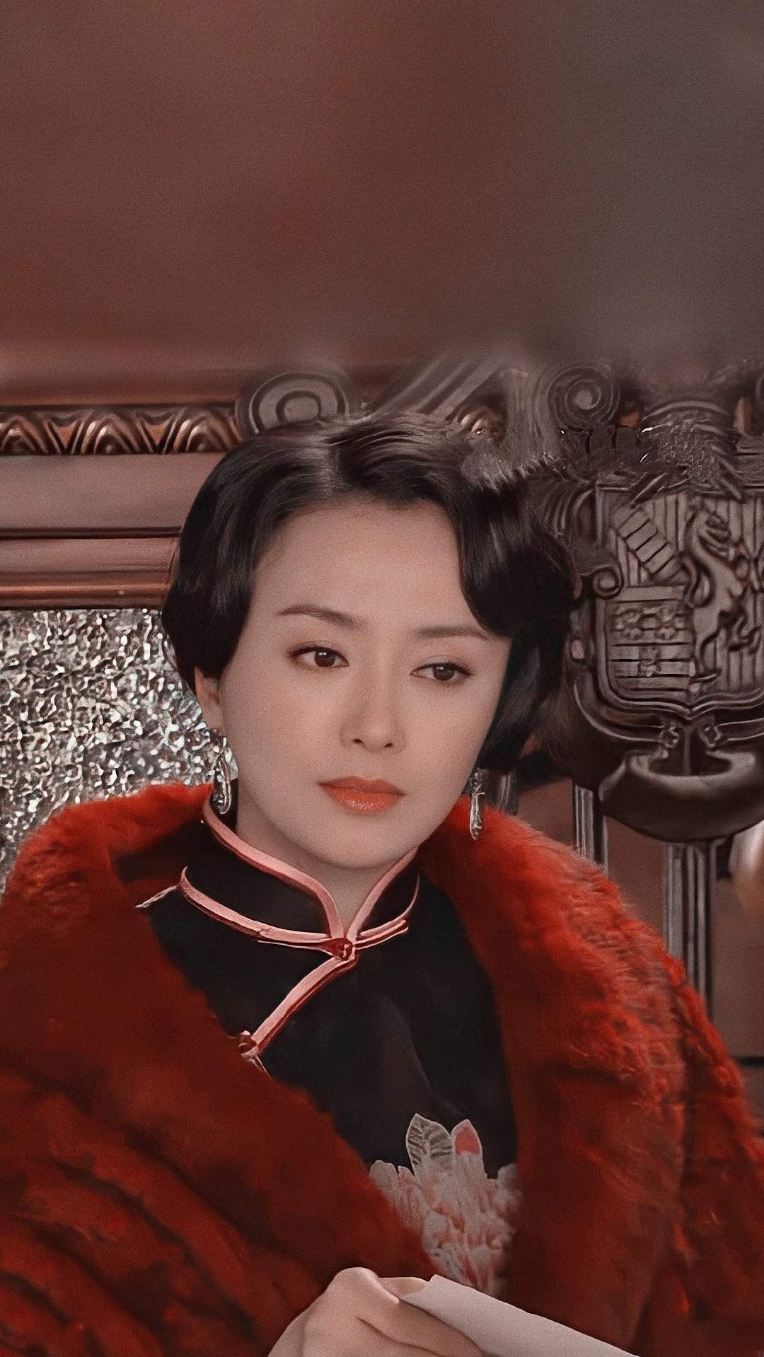 秦岚|顾海棠 截修 民国风壁纸