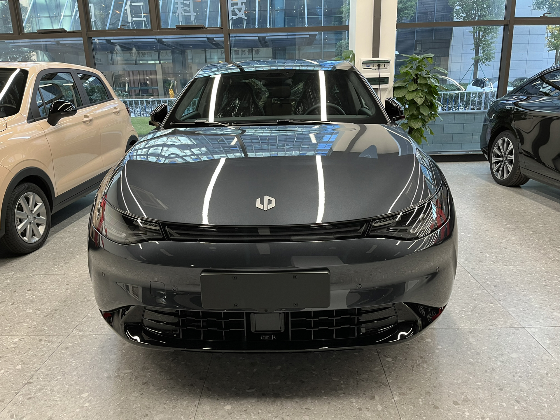 零跑天幕灰实拍