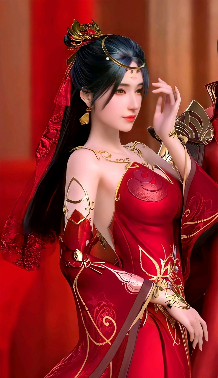 雪鹰领主# 余靖秋新娘装#国漫女神##新娘