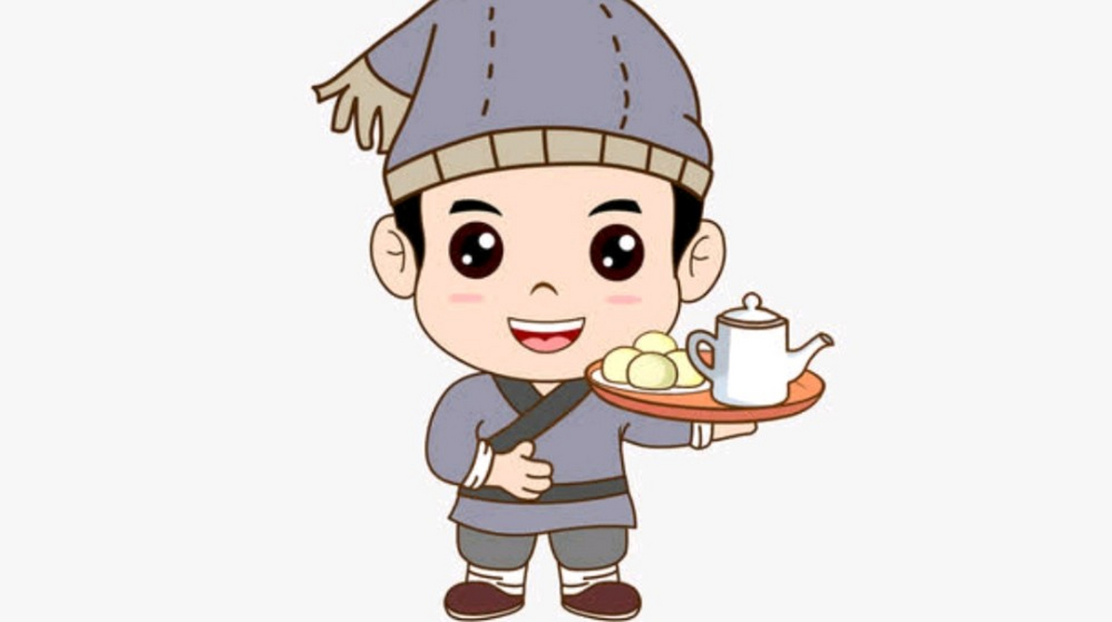 茶艺师卡通图片