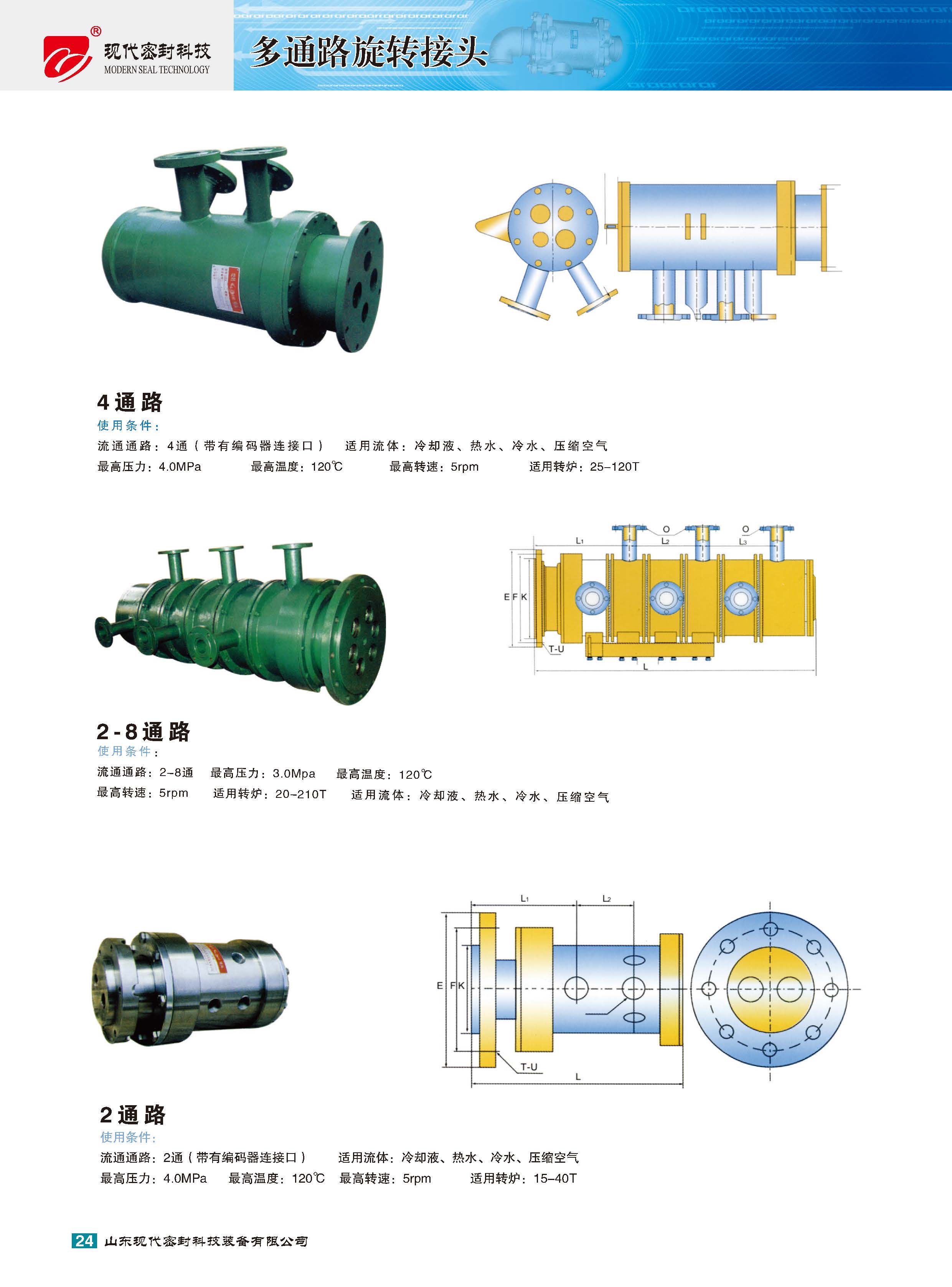现代旋转接头～冶金行业旋转接头