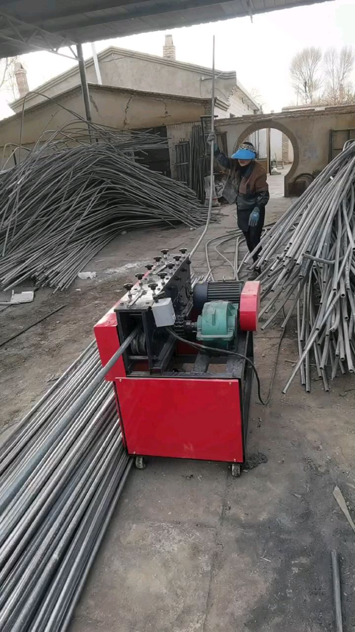 河北大棚蔬菜钢管调直机20 22 25 32