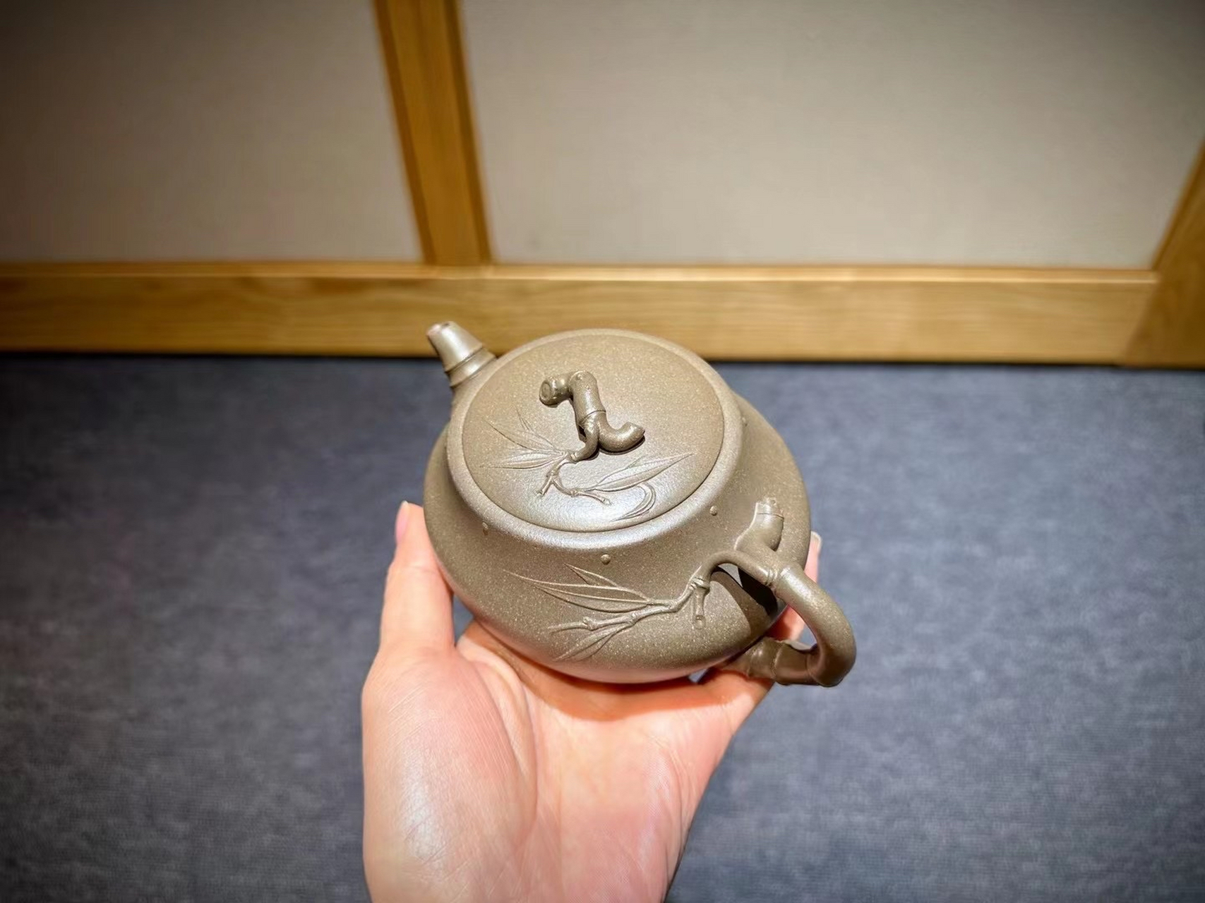 【贵妃竹】 原矿青段泥,容量240ml 高工汤宣武作品,范泽锋监制!