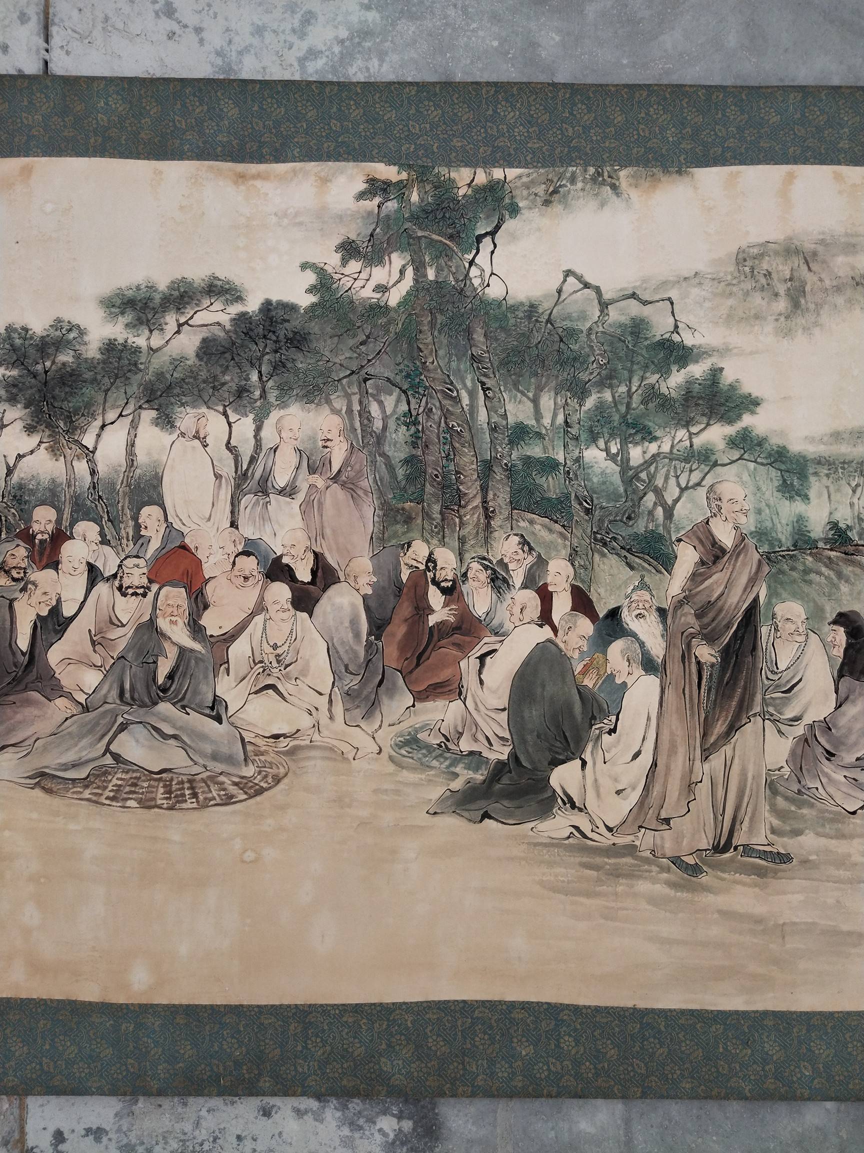 清代沈周五百罗汉图,成色一流,保存完好