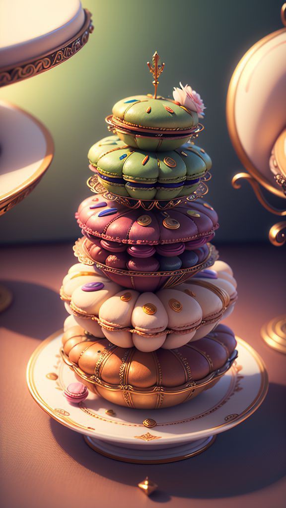 好吃的马卡龙蛋糕