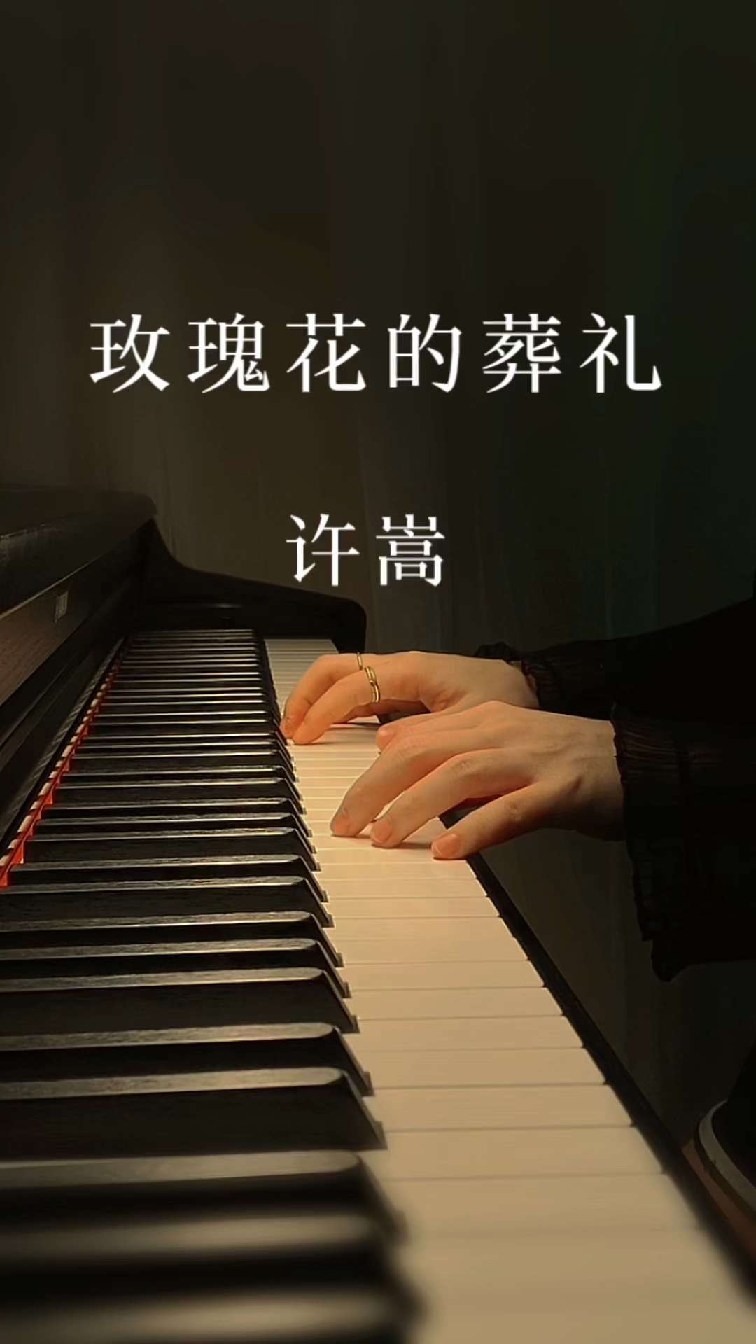 玫瑰花的葬礼许嵩钢琴版花再开已不是当初那一朵人再相逢也早已不是