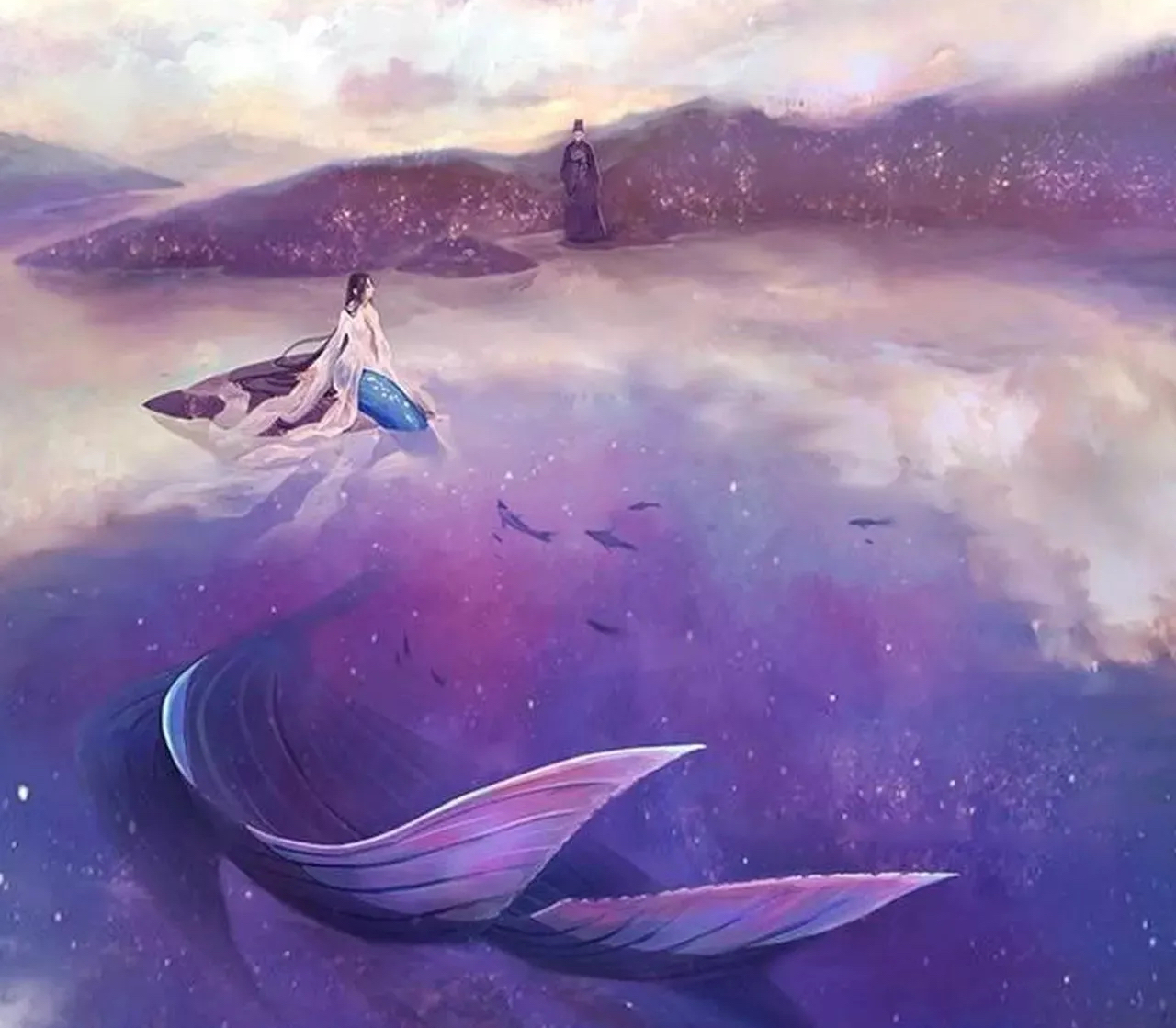 推文《潜鳞》心心念念推到龙君的小鲛人vs口嫌体正的傲娇龙君