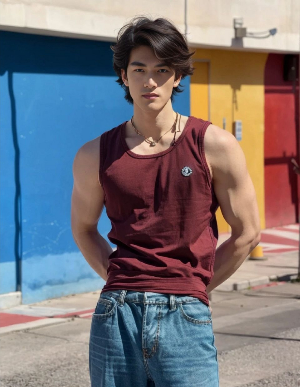 娱乐最前沿# ai画的帅哥,讲真就很像金城武[嘻嘻]