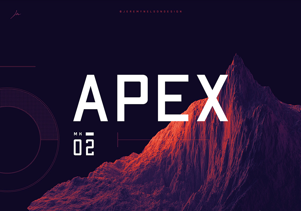 APEX Mk2 Display Typeface