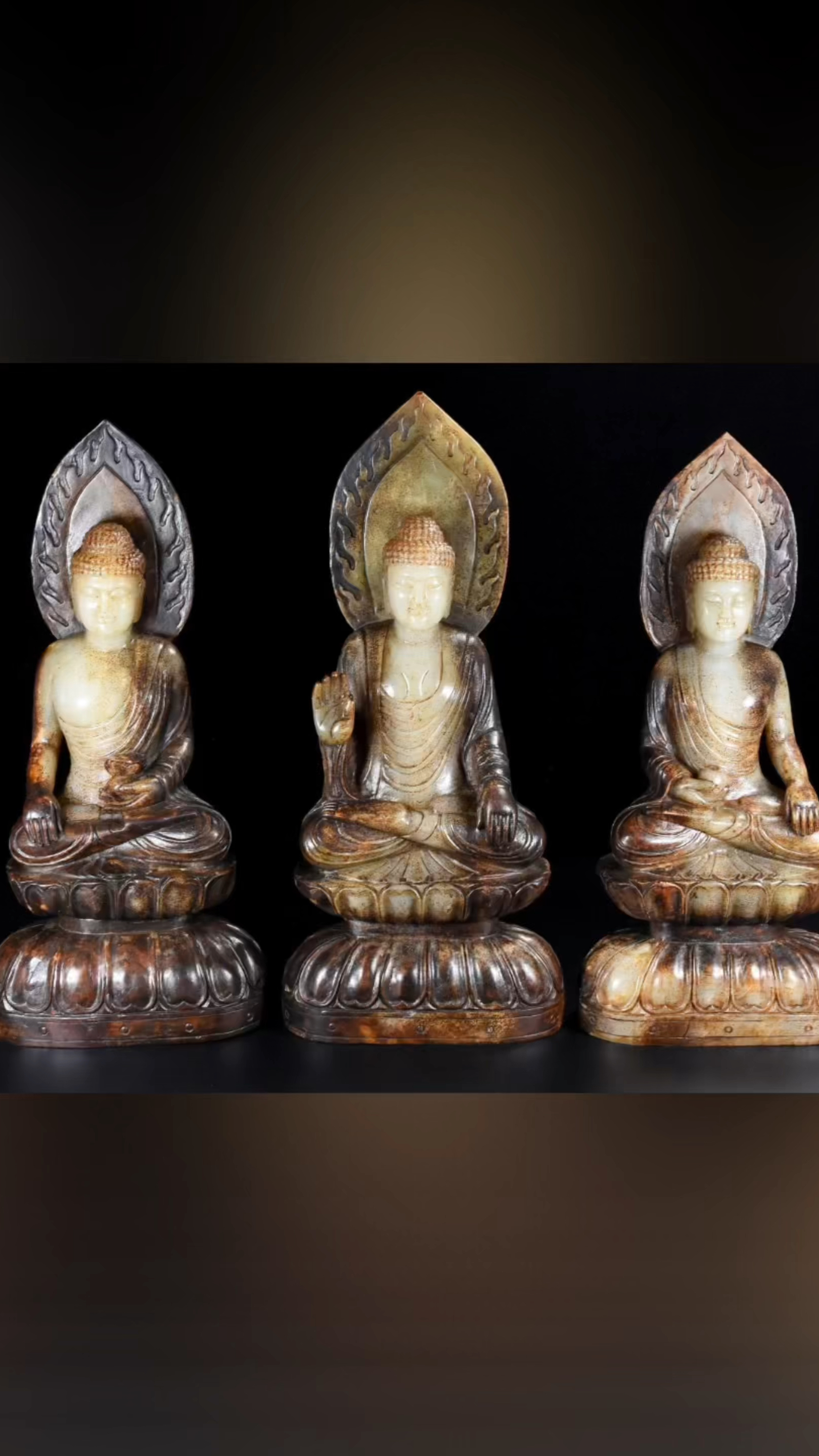 古玉老玉和田玉 供礼佛像一套