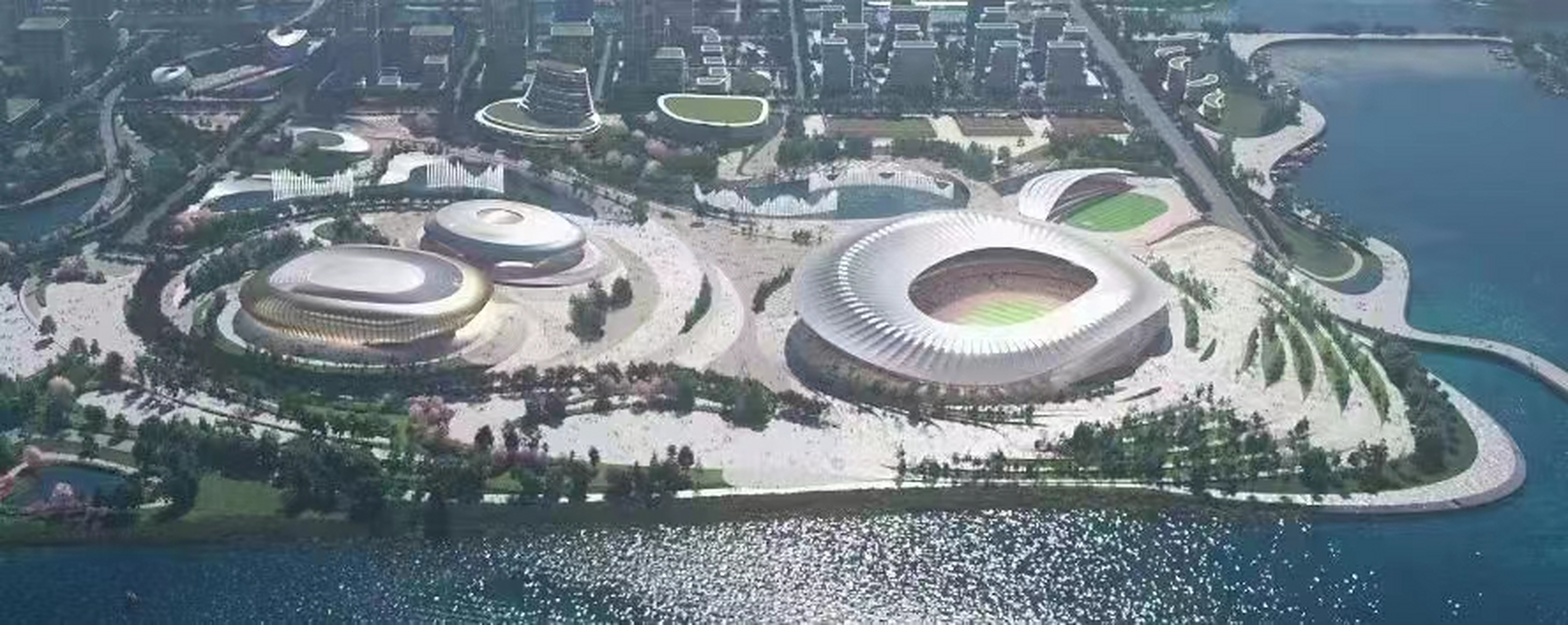 南沙全运会场馆效果图,相约2025年.