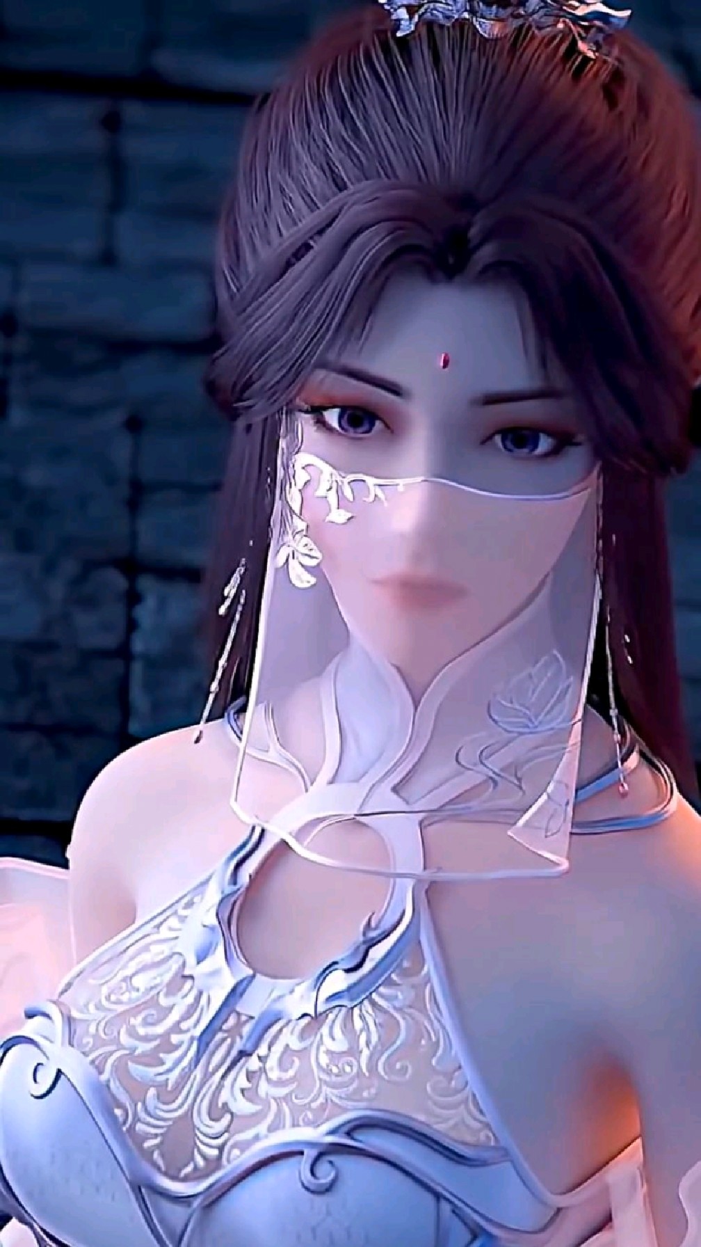 国漫中带面纱的都是美女吧?