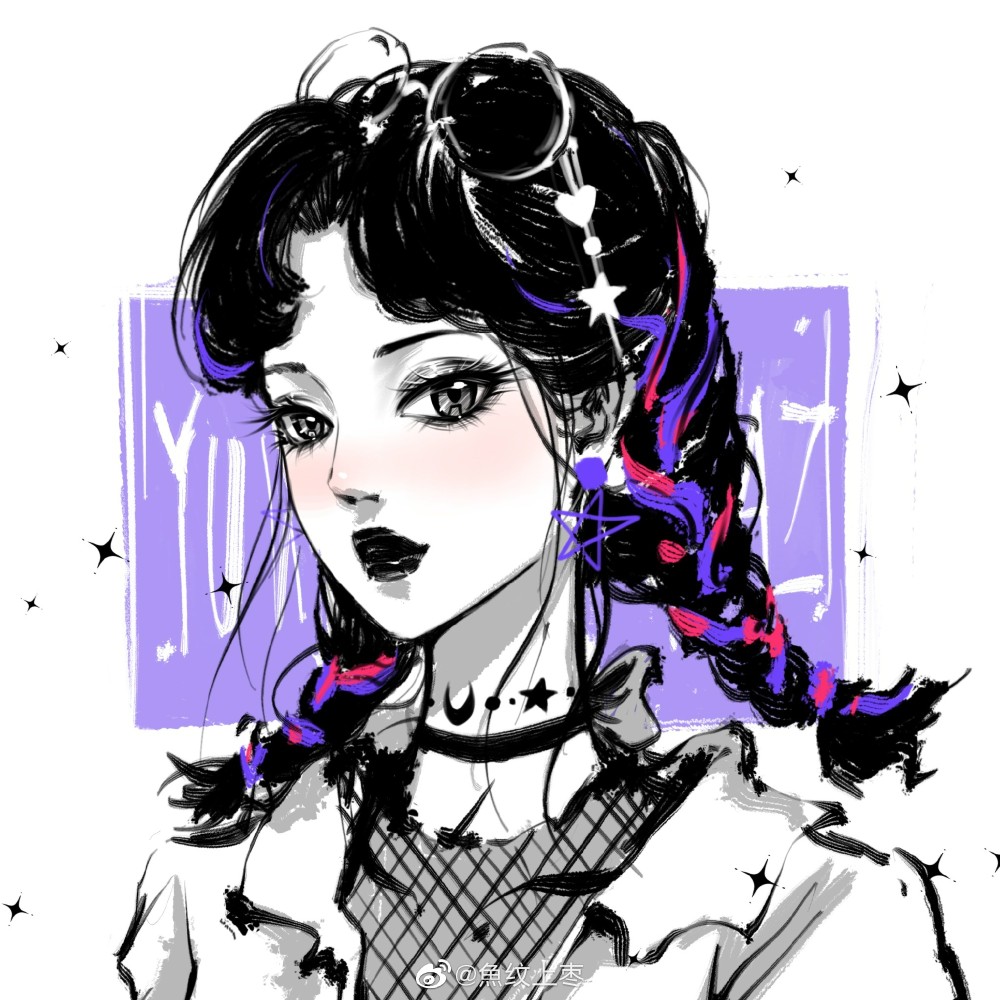 高冷霸气御姐动漫卡通闺蜜头像