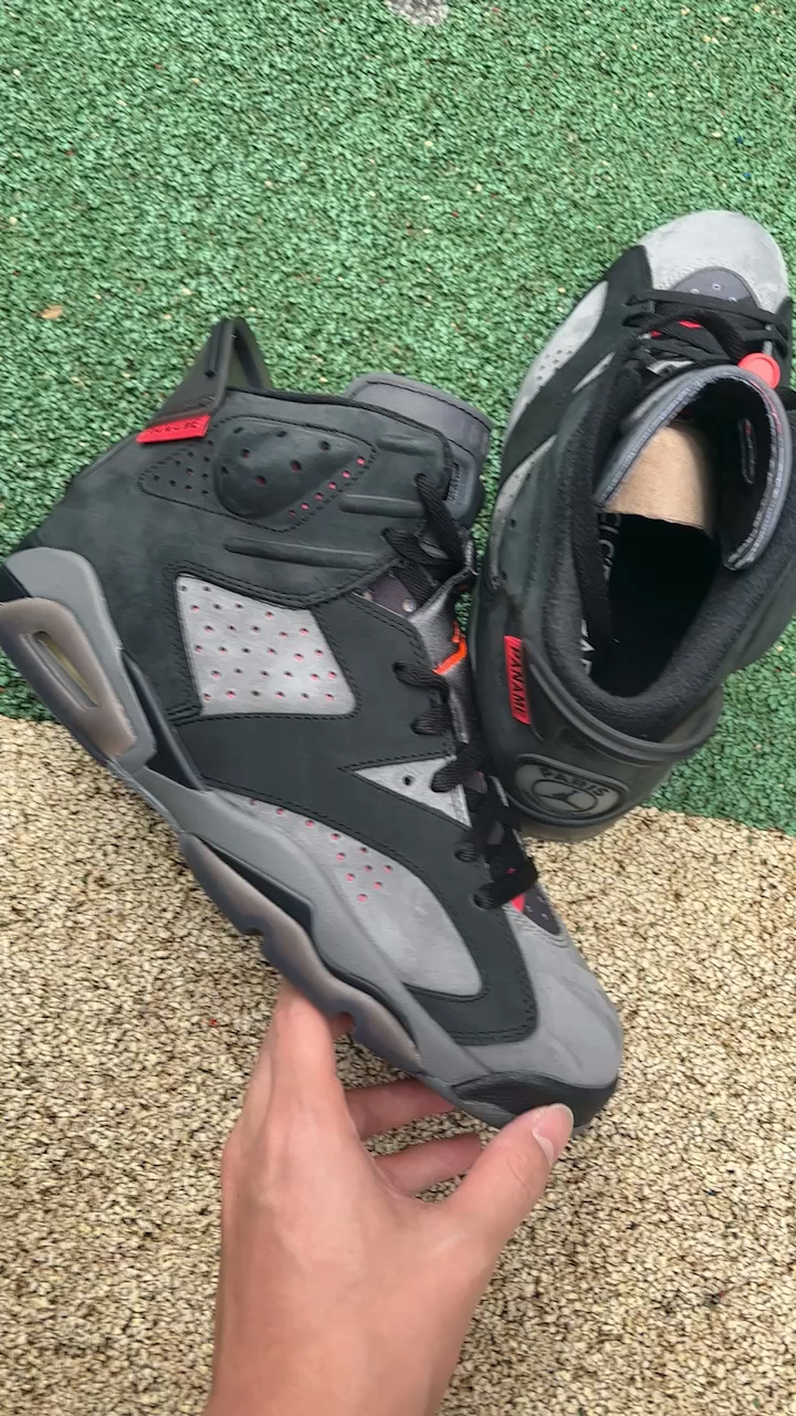 aj6大巴黎复古篮球鞋战靴细节鉴赏