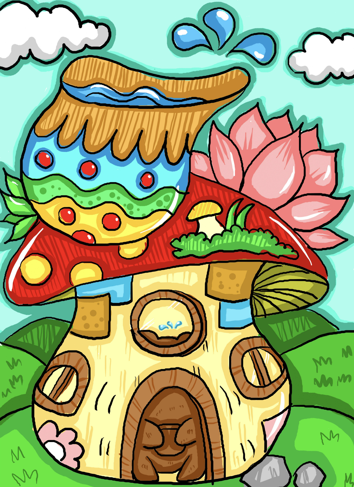 适合6-7岁宝宝的创意儿童画