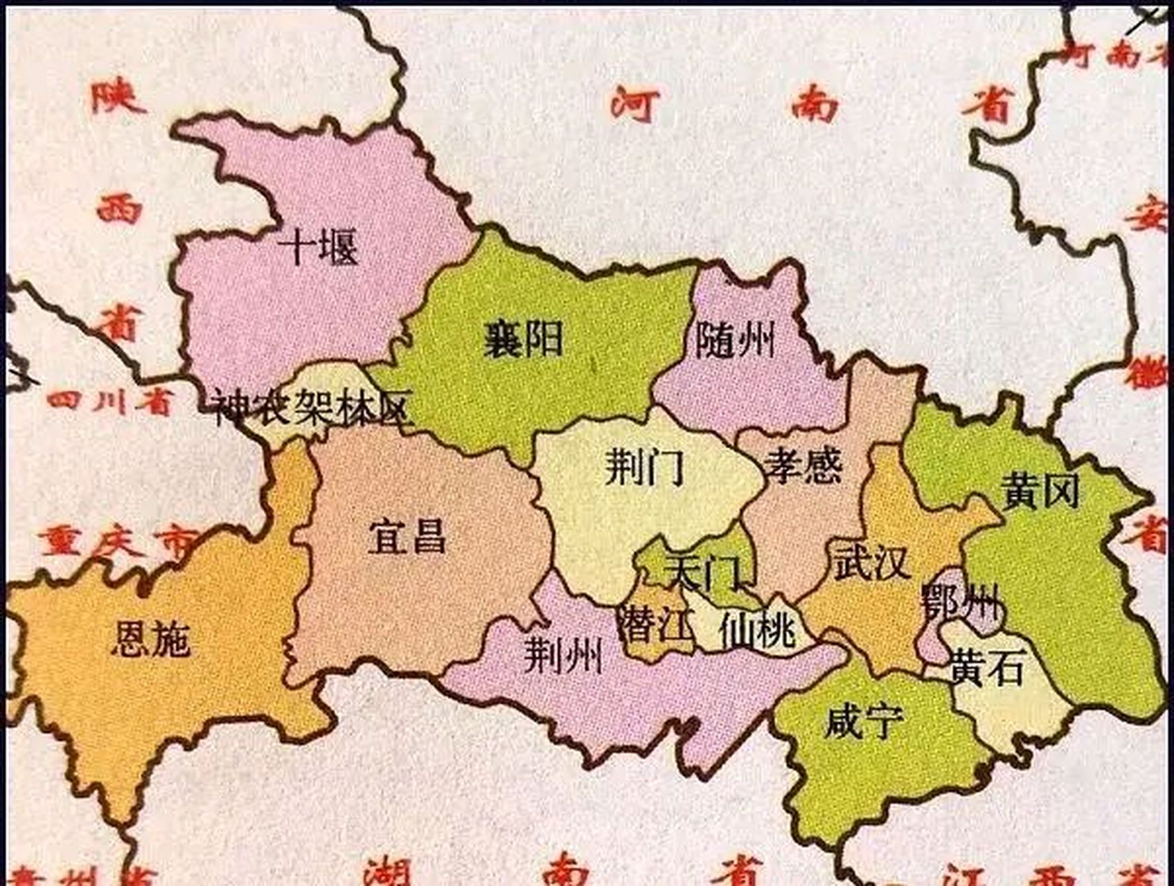明朝湖北省行政区划图片