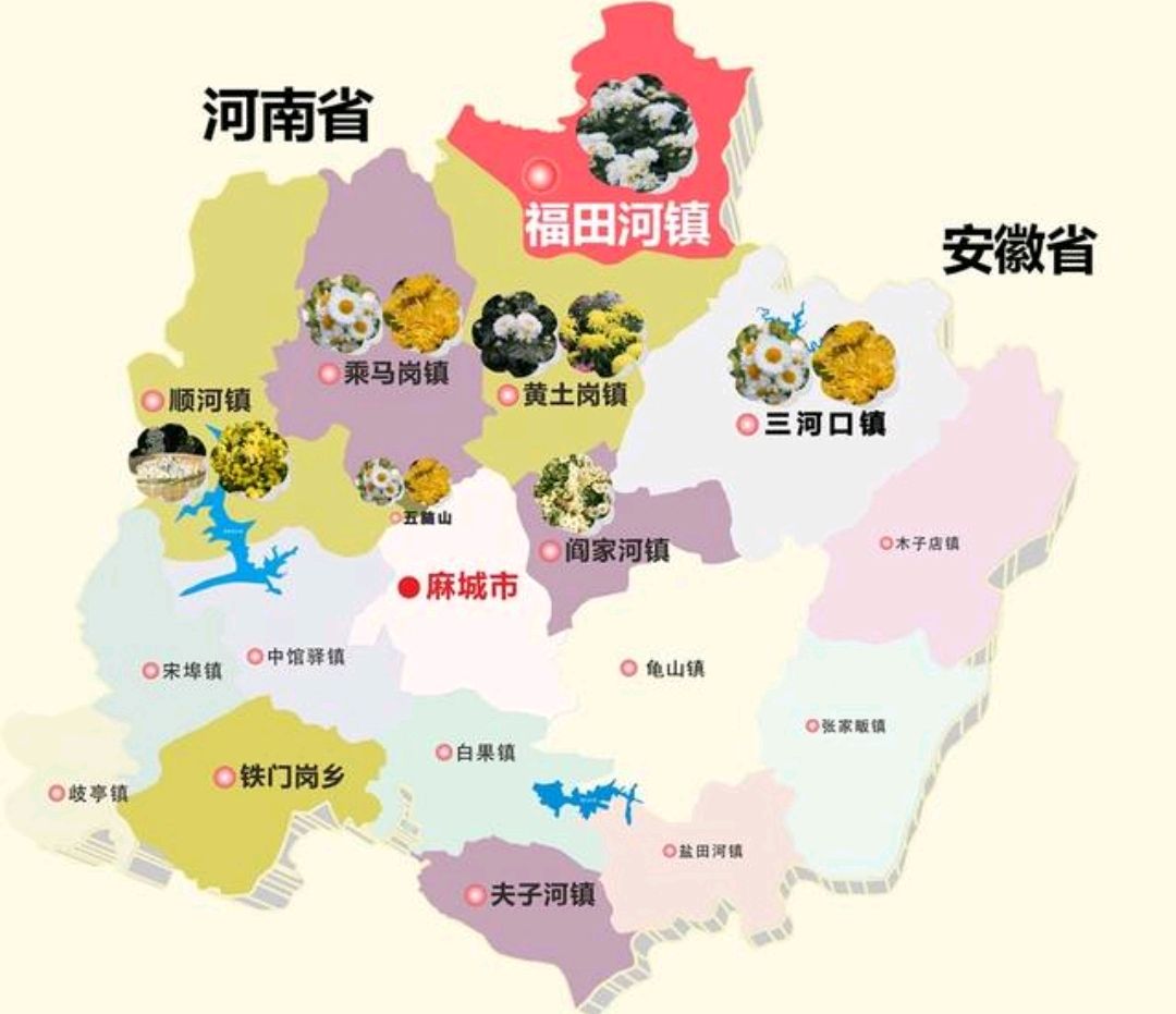 麻城乡镇分布地图图片