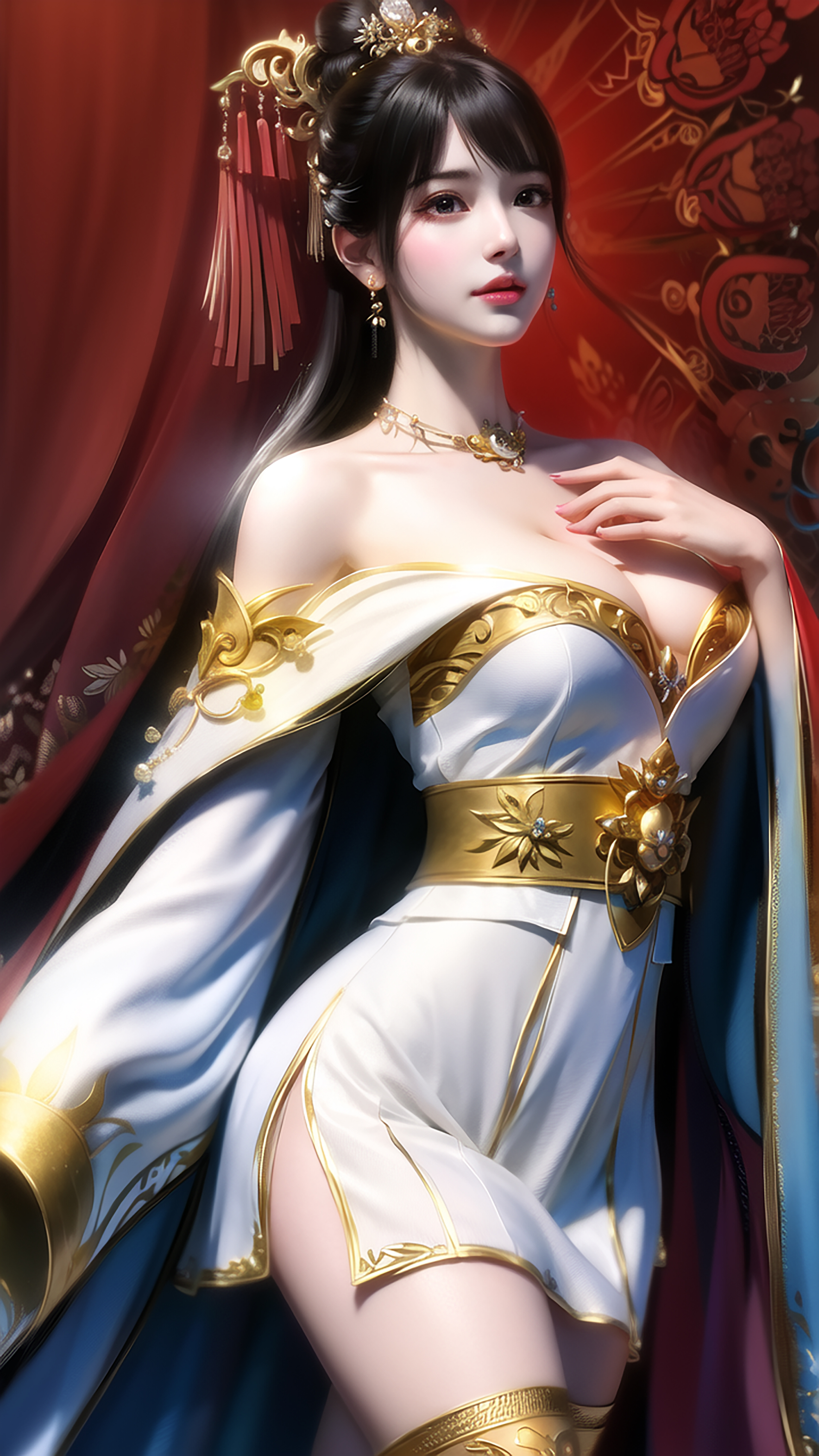 ai绘画-古代国风美女子