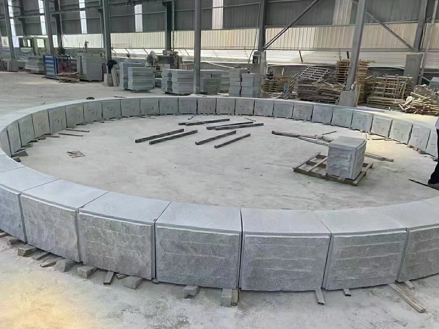 花岗岩石材路沿石,异形树池