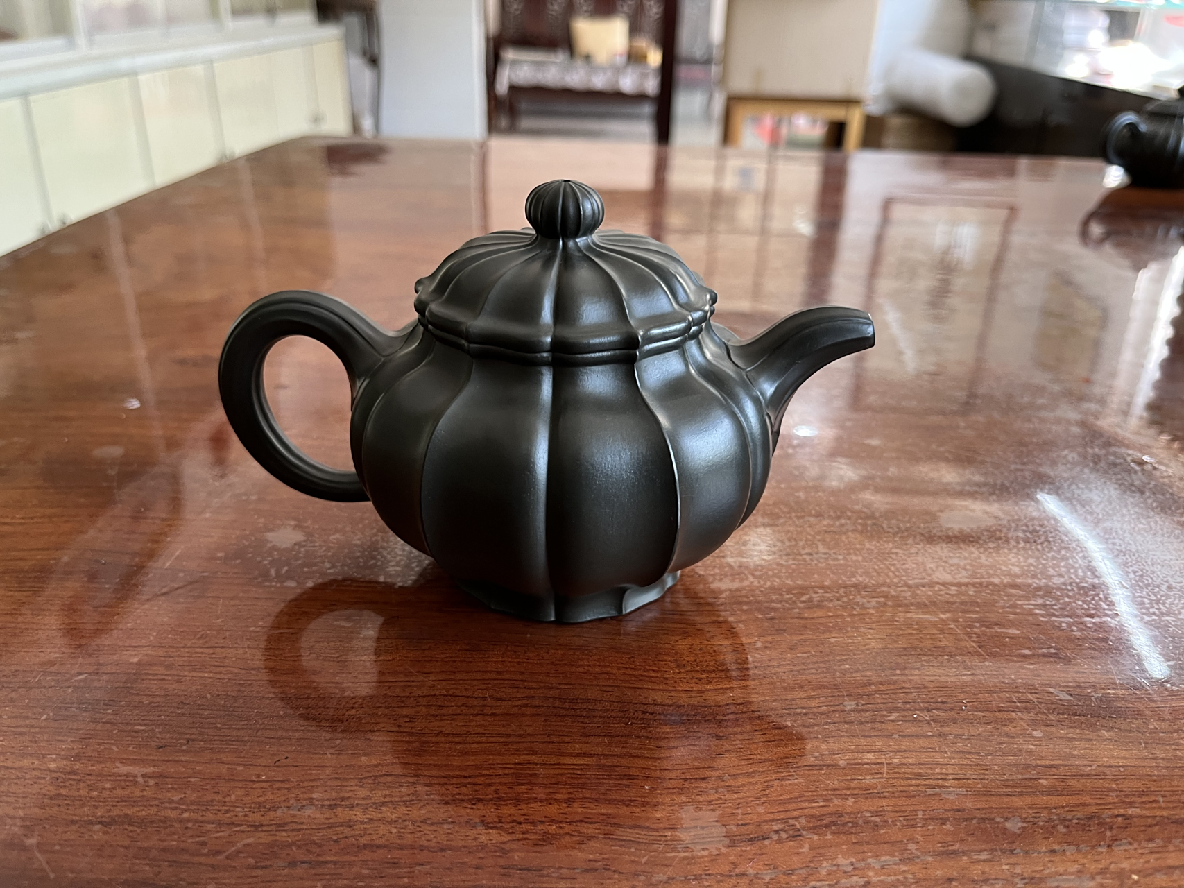 筋纹掇只 刘志明老师作品     容量320cc/天青泥.