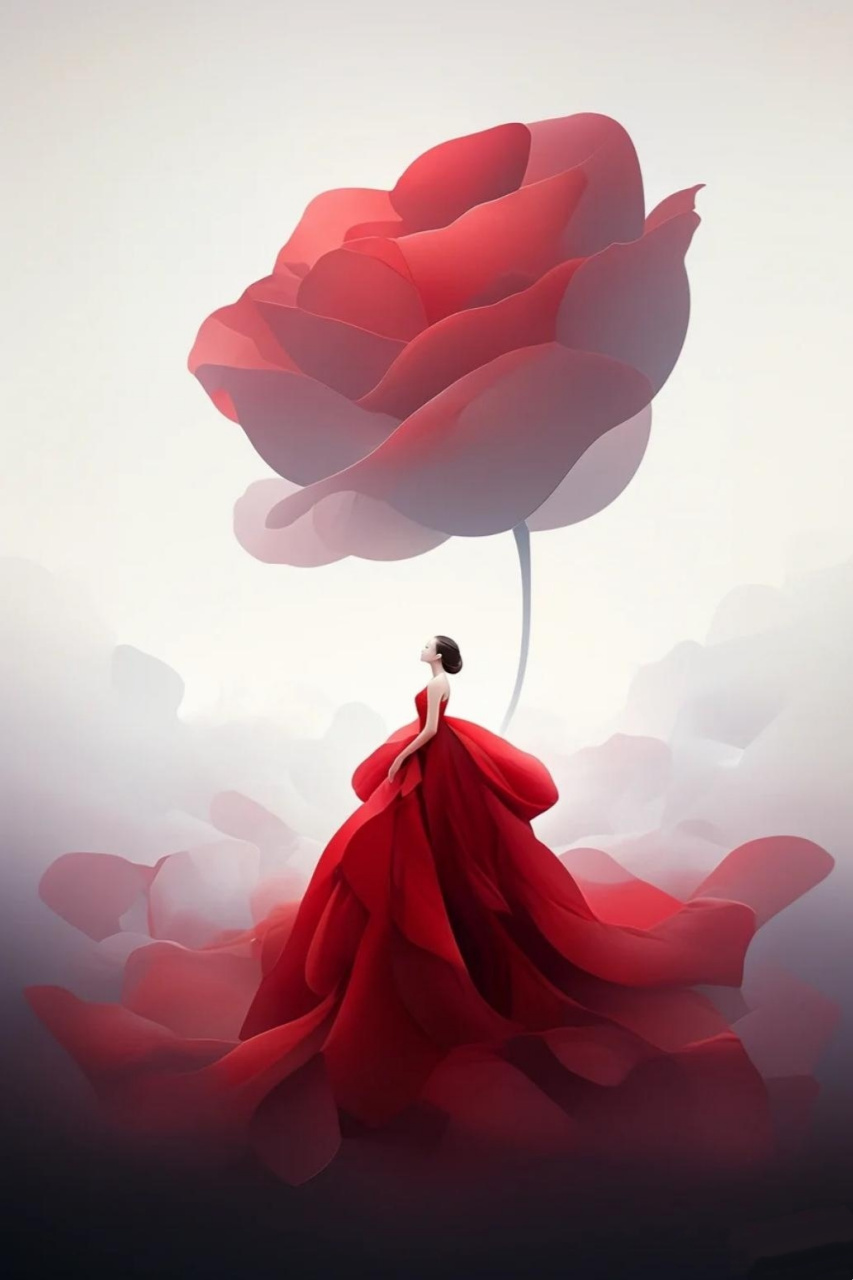 壁纸～女人花 #绘画欣赏