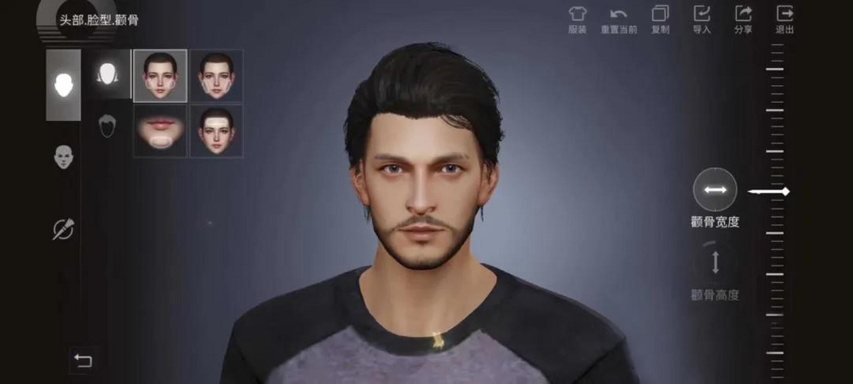 不失整洁的络腮胡,迷人分明的脸部轮廓,花影惊鸿呢捏出的这位男演员