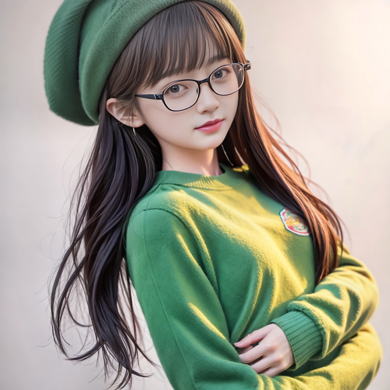 百度秋冬打卡挑战赛# 如花似玉#少女