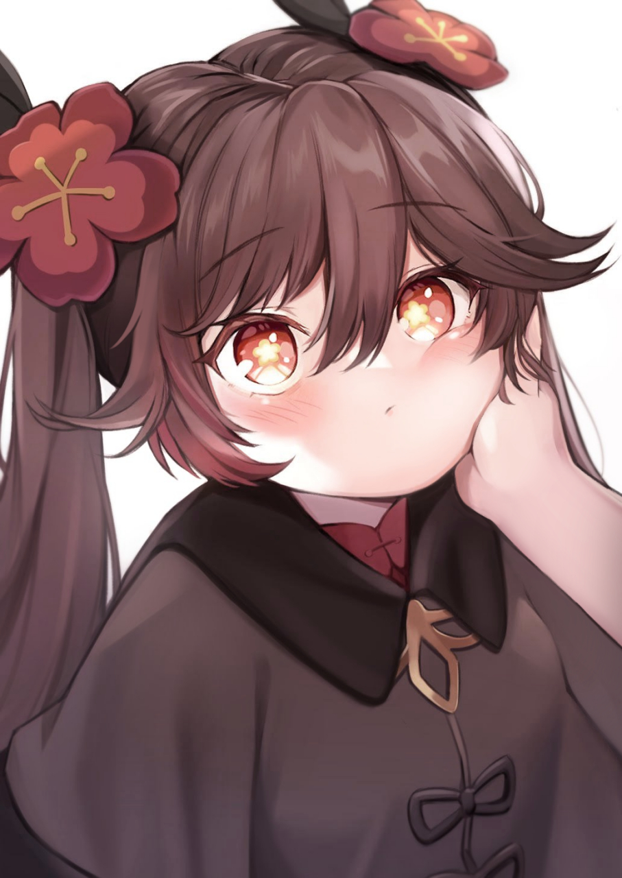 可爱,捏!——胡桃(原神)#二次元#  画师:ゆとりこ