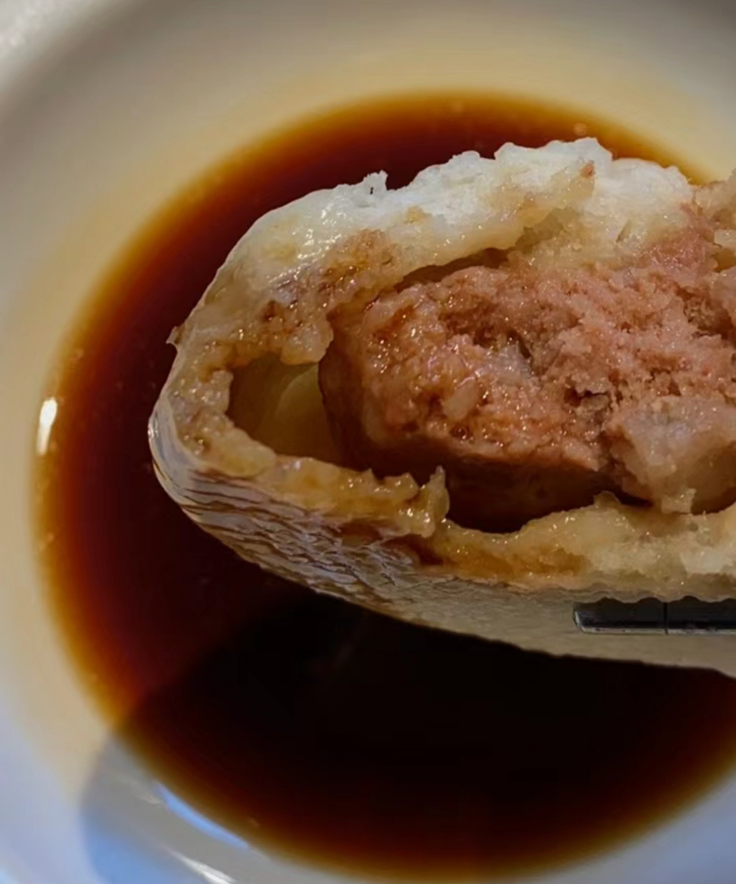 早餐07叉烧小笼包04and黑豆豆浆04 小笼包是昨晚就蒸好的 不然