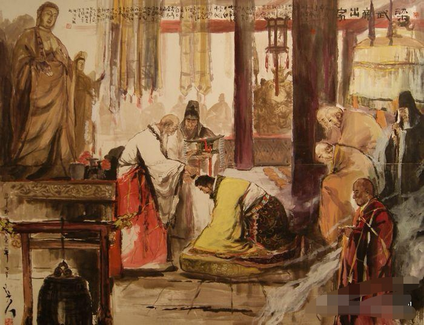 和尚不能吃肉,罪魁祸首就是南朝梁武帝萧衍.