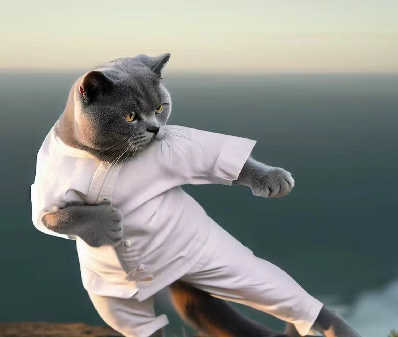 中国功夫与猫咪